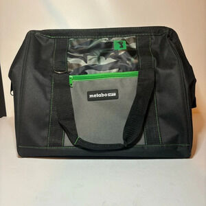 Metabo 372294M HPT 15 X 11 X 15" Contractor Canvas Tool Bag - Black/Green NWOT.